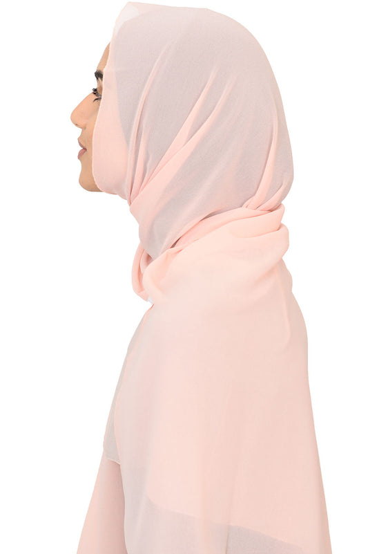 Chiffon Scarf in Coral Reef