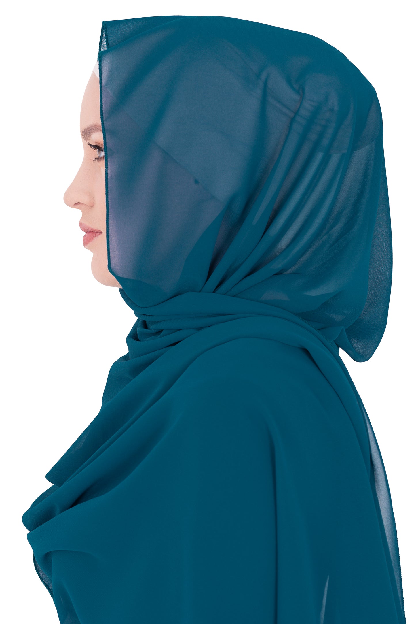 Chiffon Scarf in Agean