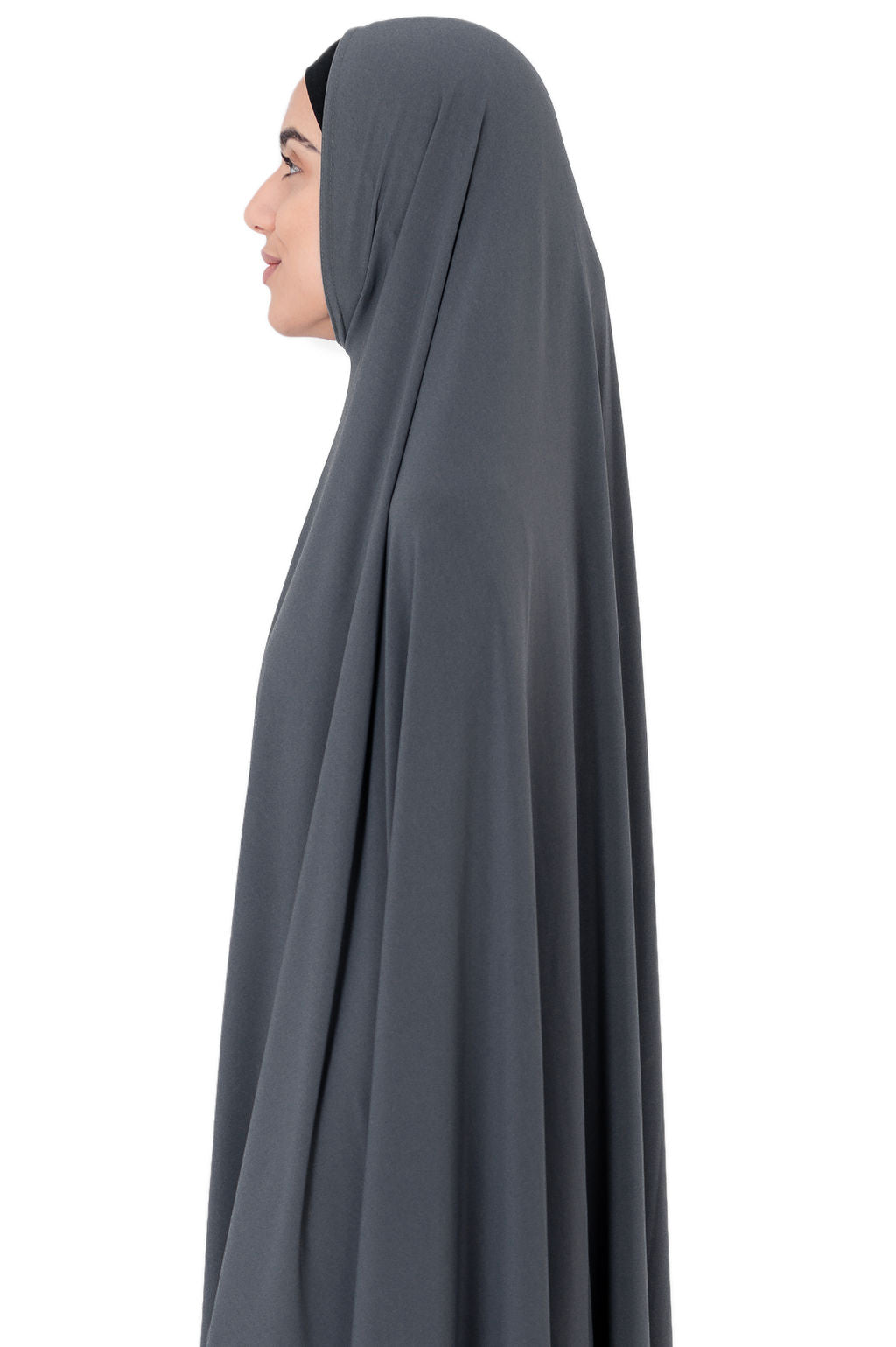 Standard Length Sleeved Jelbab in Slate - Behind The Veil