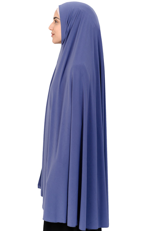 Standard Jersey Jelbab in Violet Blue