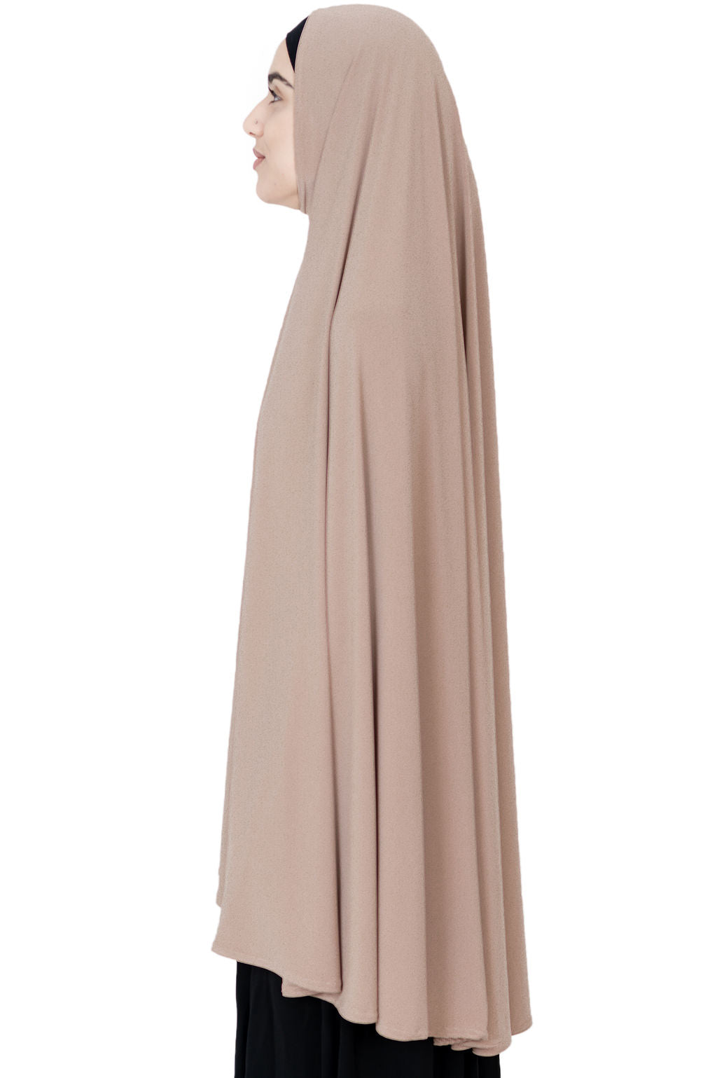 Standard Length Open Jelbab in Blush - Behind The Veil