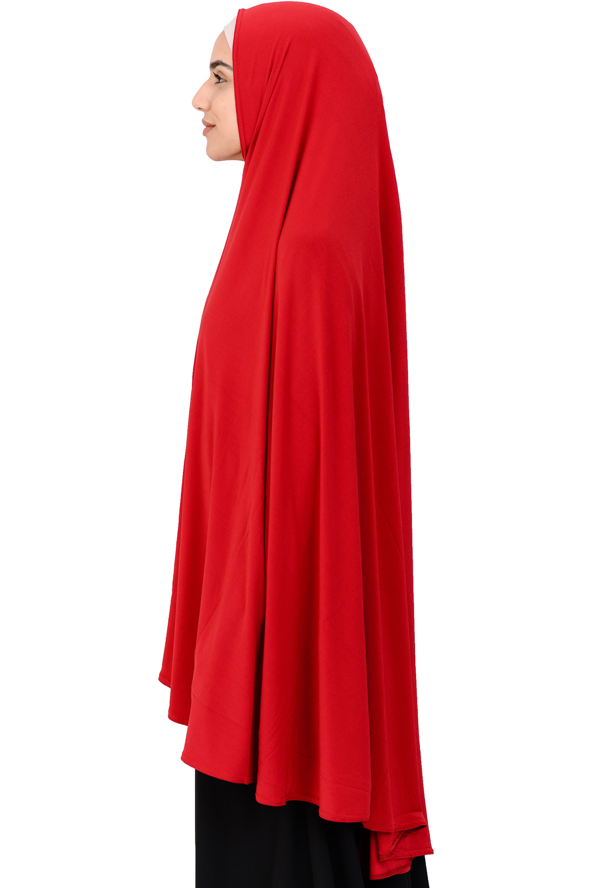 Standard Jersey Jelbab in Scarlet - Behind The Veil