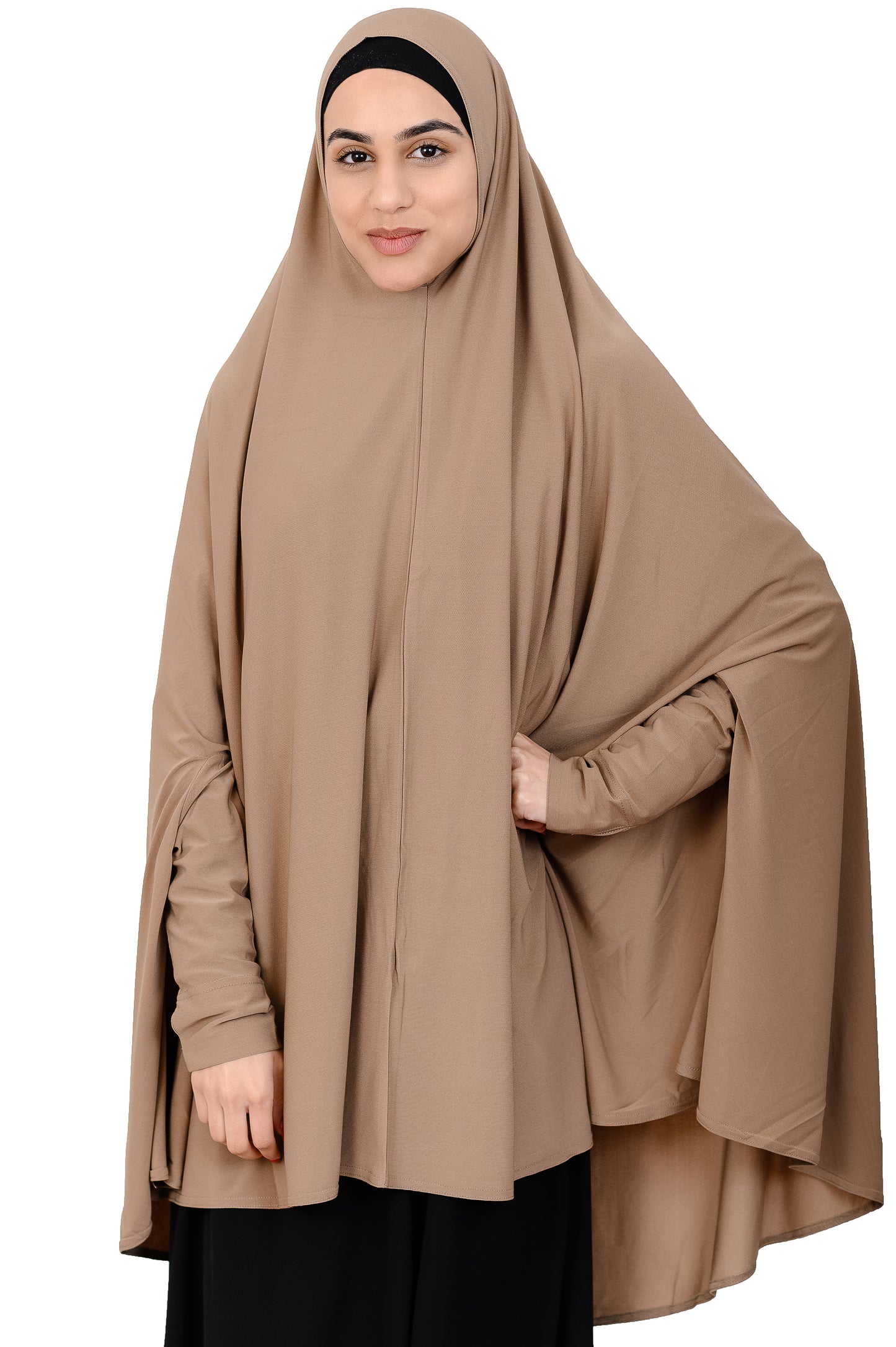 Standard Length Sleeved Jelbab in Peanut