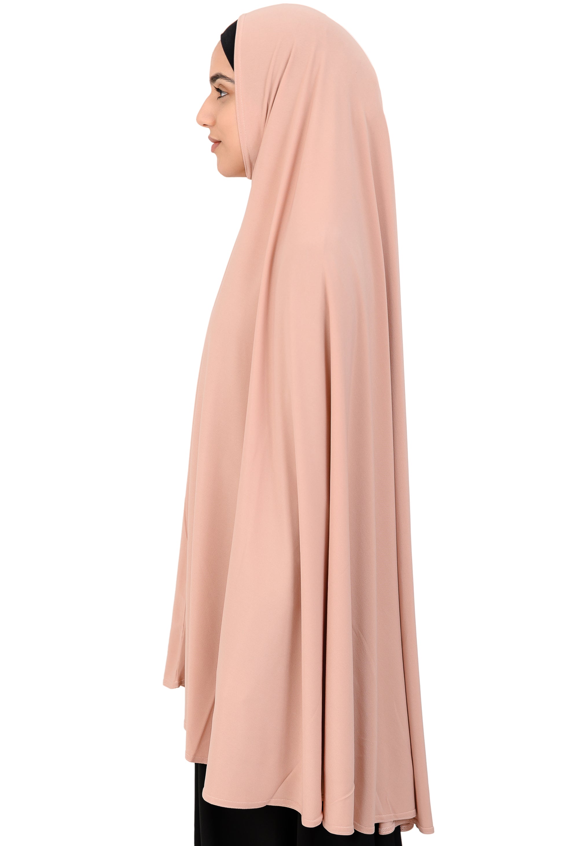 Standard Jersey Jelbab in Peach Puff - Behind The Veil