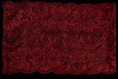 Lace Band in Dark Red - Behind The Veil