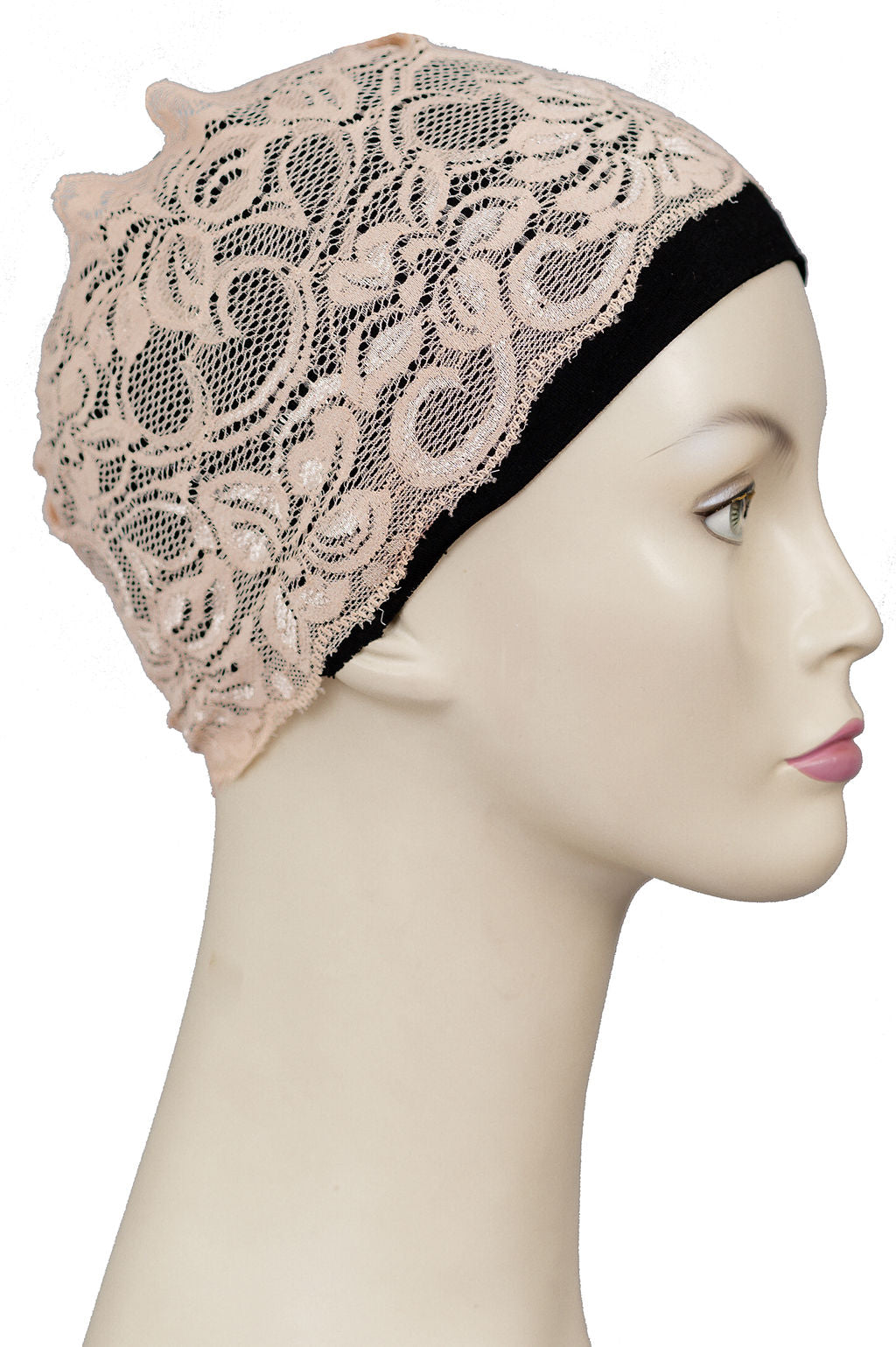 Lace Band in Vinatge Peach - Behind The Veil