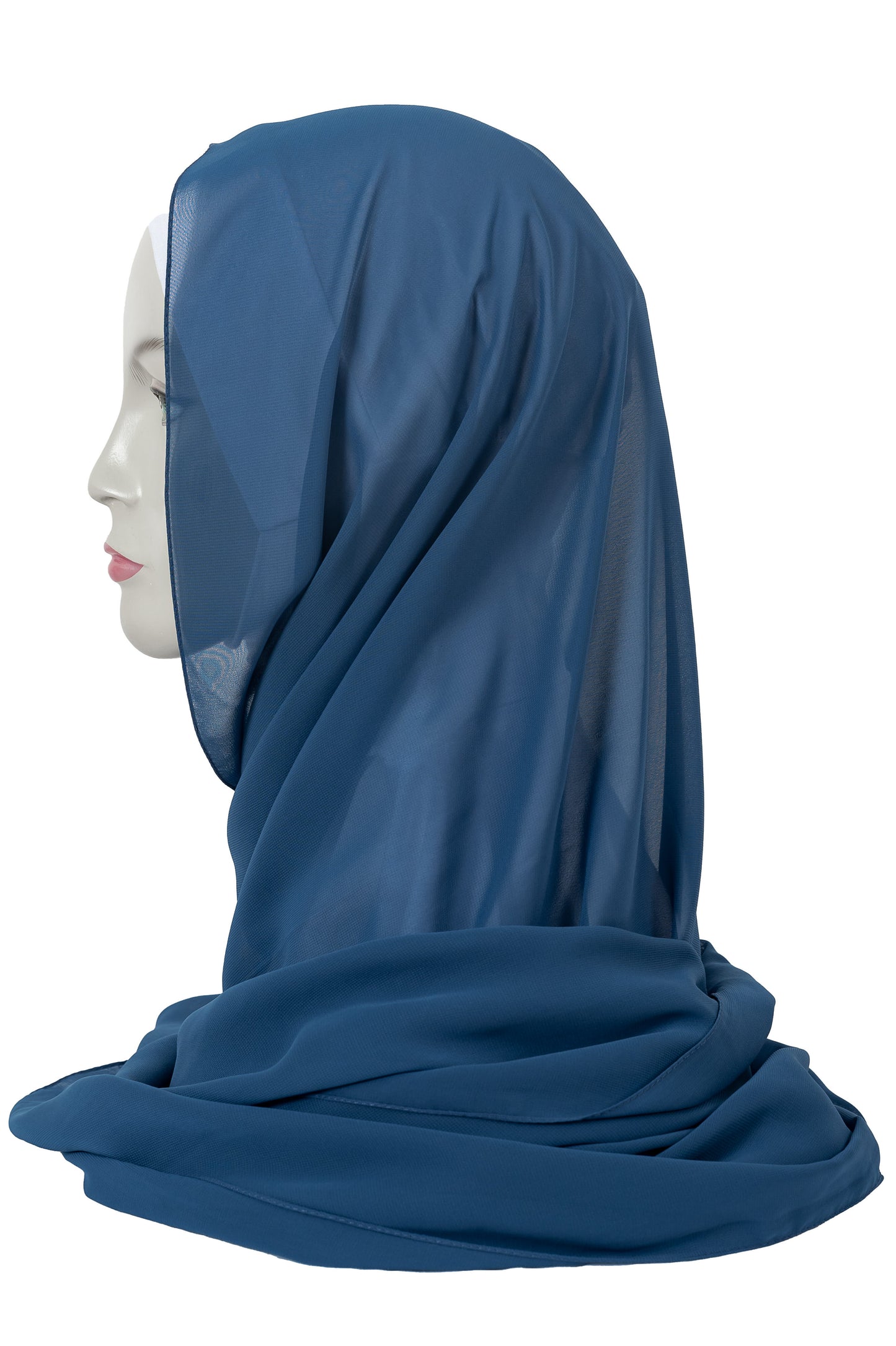 Chiffon Scarf in Cobalt Blue