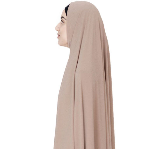 Standard Length Sleeved Jelbab in Blush - Behind The Veil