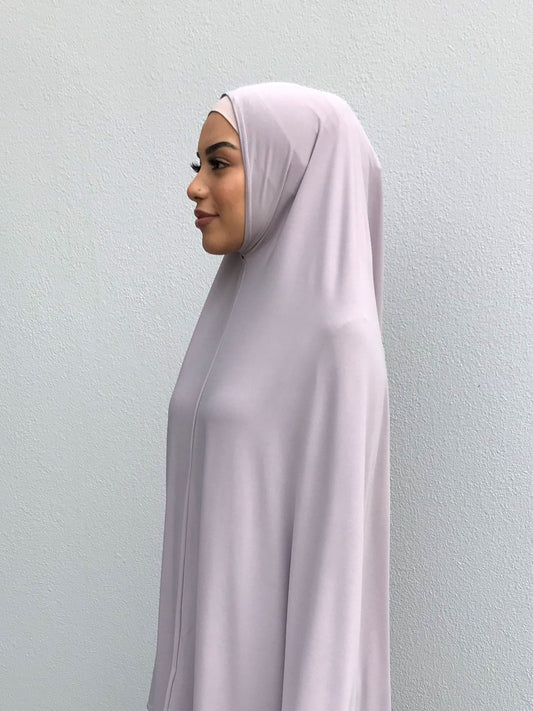 Xlong Standard Jelbab in Oyster Grey - Behind The Veil